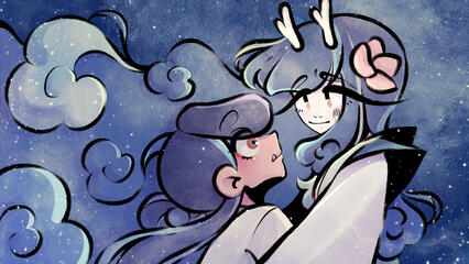 Mei Lien and Qinyang illustration